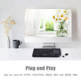 Portable Keyboard With Touchpad, Rechargeable Usb For Smartphones, Laptops, Tablets, Game Consoles