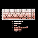 108 122 Double Shot Backlit Blush Keycaps Pbt Shine Through Oem Profile Keycap