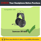Sr850 Earpads Replacement Cushion Compatible With Samson Sr 850 Sr850 Sr-850 Headphone Ear Covers With Protein Leather
