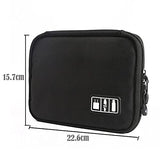 1Pack Travel Electronics Cable Organizer Bag Portable Storage Case For Mobile Phone Hard Drive Cords Usb Cables Charger Organizer