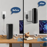 Wall Mount Bracket For Nighthawk Wifi 7 Router, Aluminum Alloy Wall Mount Holder Compatible With Nighthawk Rs90 Rs100 Rs150 Rs200 Rs280S Rs300 Rs500 Rs600 Rs700S Be17000 Be19000 (1 Pack)