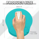 Ergonomic Mouse Pad, Gel Mouse Pad With Wrist Rest Support Memory Foam Computer Mat With Non-Slip Base For Office Computer Laptop Keyboard Home Cafe, White/Blue