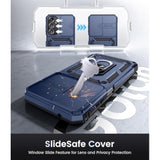 Samsung Galaxy A16 5G Case with Camera Cover Kickstand and Screen Protector Blue