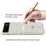 For Motorola Razr-2023 Case: Premium Clear Back Panel + Tpu Bumper Cover For Moto Razr 2023?Ykl Clear?