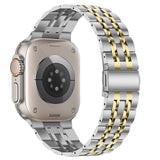 Band Compatible with Apple Watch Ultra 3 Band 49mm, Men Women Strap Solid Stainless Steel Metal Bracelet Compatible with Apple Watch Ultra 2/1 49mm,