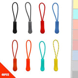 120Pcs Zipper Pulls Zip Extension Fixer With Nylon Rope Replacemen For