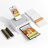 4X6 Photo Printer, Full Color Photo Printer For Phone/Laptop/Macbook, Support Wi-Fi Connection, Ar Video Printing, Thermal Dye Sublimation (10 Sheets Photo Paper Included)