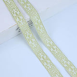 Boho Jacquard Ribbon 10 Yards Gold Embroidery Jacquard Trim For Sewing