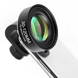 Professional 10X Macro Lens for Smartphones, 4K Ultra HD Glass Lens with Universal Clip, Lens Caps & Carrying Case, Fits iPhone, , Pixel,