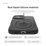 elago Compatible with iPhone 16 Pro Max Case, Premium Liquid Silicone Case, Full Body Protective Cover, Shockproof, Slim Phone, Anti-Scratch Soft Microfiber Lining, 6.9 inch (Black)