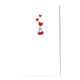 Mini Gel Electrophoresis Heart Valentines (Set Of 24, Wallet-Sized Cards) For Valentine'S Day