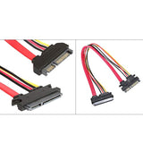 30Cm M/F 22P 7+15Pin Male To Female Sata Serial Ata Data Power Combo Extension