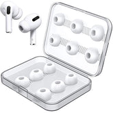 12 Pieces Replacement Ear Tips For Airpods Pro / Airpods Pro 2 Silicon Ear Buds Tips With Portable Storage Box (S/M/L) (6 Pairs)