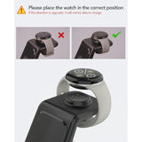 Upgraded 3 In 1 Wireless Charger For Google Pixel Watch 3/2, For Pixel 10/10 Pro/10 Pro Xl/9 Pro/9/Fold/8,Pixel Buds Pro 2/Pro,Wireless Charging Station For Multiple Devices (Not For Pixel Watch 4/1)