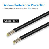 Upgraded Double Shielded Rca Video Cable For Display And Reversing Camera Conn