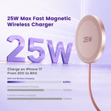 Qi2.2 25W Magnetic Wireless Charger: Fast Qi2 Charging Pad for iPhone 17 16 15 14 13 12 Pro Max, Galaxy S26 S25, Google Pixel 10,