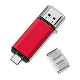 32Gb Usb C Flash Drive, Usb 3.0 & Usb C Otg 2 In 1 Usb Stick, Red