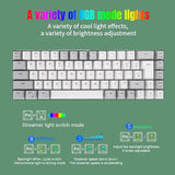 60% Wired Gaming Keyboard, Rgb Backlit Ultra Compact 68 Keys Mini Gaming Keyboard, Anti Ghosting And Multimedia Keys, Usb Wired Computer Keyboards For Wins, Os X, Pc (Gray White)