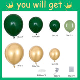 151pcs Green & Gold Balloon Arch Kit for Birthday, Baby Shower Wedding Decor