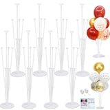 8-Pack Balloon Stand Kits with Sticks and Base for Party Decorations
