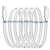Magnetic Charging Cable, Type C To Type C (3.3 Ft) Super Organized Charging Magnetic Absorption Nano Data Cable For Samsung S23/S22/S21/S20 Ultra, Macbook Pro/Air, Ipad Pro 12.9 11 Air Mini