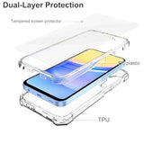 For Samsung Galaxy A35 5G Phone Case, Samsung A35 5G Case With Screen Protector, Dual Layer Structure Protection, Shockproof Corner Tpu Bumper, Heavy Duty Protective Cover For Galaxy A35-Clear