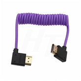 Hdmi To Hdmi 4K 8K 60P Cable Right Angle Braided Coiled For Panasonic Sony Can