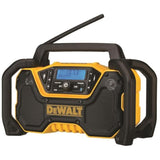 DEWALT 12V/20V MAX Portable Bluetooth Radio, Cordless, 100 ft Range, 3.5β Subwoofers, Jobsite (DCR028B)