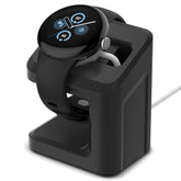 Spigen S355 Stand Designed for Google Pixel Watch 3/2 Charger Stand Durable TPU with Non-Slip Stable Base (NOT Compatible with Pixel Watch 1) - Black