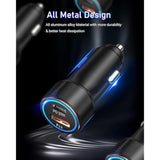 Usb C Car Charger 2 Pack, 38W Cigarette Lighter Adapter 12V Usb Outlet Pd/Qc Fast Charging Car Phone Charger Plug For Iphone 16 15 14 13 Pro Max, Ipad, Android Samsung S25 S24 S23 S22 Pixel 9 8
