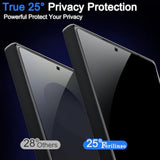 3-Pack Privacy Screen Protector & 3 Camera Lens Protectors for Samsung S25 Ultra, Case Friendly