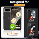 3 Pack For Google Pixel 8 Screen Protector, Tempered Glass Film Accessories, Sensitive Touch & Fingerprint Unlock, Easy Install Bubble Free Phone Case Friendly