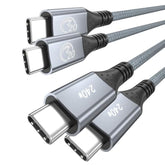 Usb C Cable 15 Ft 2Pack, 240W Usb C To Usb C 3.2 Gen 2 Cable, Type C Charger Cord, 20Gbps 4K Video For Thunderbolt 3/4 Macbook Pro Air, Iphone 16/15 Pro Max, Galaxy S24/S23, Ipad Mini