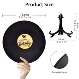 Vinyl Record Birthday Decorations, Happy Birthday Party Favor Sign Poster, Large Guest Book 11.6" X 11.6"