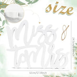 Bridal Shower Decorations Miss To Mrs Sign For Batcholette Party Table Centerpieces Wedding Plastic Photo Booth Props For Wedding Party Decorations Supplies