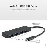 Usb C To Usb Adapter Hub, 4 Port Usb 3.0 Hub, Usb Splitter For Laptop, Compati
