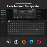 K4 96% Layout Qmk Wireless And Wired Options Mechanical Keyboard Super Red Switch, Rgb Backlight With Shine-Through Double-Shot Pbt Keycaps For Mac Windows-Version 3