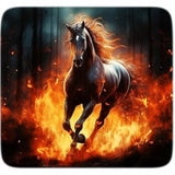Spooky Fire Hell Horse Art Design Mouse Pad β 9.5 X 7.9 Inch Non-Slip Rubber Surface For Office, Computers, And Laptops (Design 5)