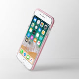 Girly Phone Case Compatible with iPhone 7 Plus and iPhone 8 Plus, Soft TPU Shockproof Bumper Cover with Cute Bow Pattern for Girls and Women, Pink Color, 5.5 Inch Screen Size