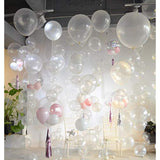 110 Pcs Clear Balloon Set in Mixed Sizes for Party Decorations