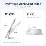 EF ECOFLOW Rapid Mag 3-in-1 Magnetic Wireless Charging Station, Qi2.2 25W Foldable MagSafe Charger Stand for iPhone 17/16/15, Watch & AirPods,