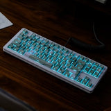 Pbt Keycaps - Side Printed Custom Keycap Set, 136 Keys, Double Shot Shine Through, Cherry Profile For Cherry Gateron Mx Switches