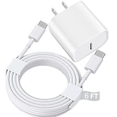 Usb C Fast Charger For Ipad Pro 13/12.9/11 In 2025/2024/2022/2021/2020/2018,Ipad 10/11Th(A16),Ipad Air 4Th/5Th,Ipad Mini 6/7Th,Ipad Charger Fast Charging Wall Charger Block With 6Ft Usb C To C Cable