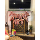 Set Of 11 Rose Gold Pajama Party Balloons Pajama Party Banner Pajama Party Decor Slumber Party Spa Party Balloons