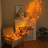Cherry Blossom Lights, Pink Cherry Blossom Tree Branches Flower Led Lights For Walls Christmas Fireplace Mantle Indoor D