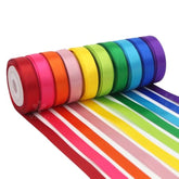 Rainbow Ribbon Solid Color Ribbon Satin Ribbon Assortment 10 Colors Do
