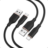 ANKER Cable, USB A to USB C Cable for iPhone 16 15 ro Max Plus and More (3FT, 2Pack, Black)