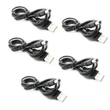 HiLetgo 5pcs USB 2.0 A Male to DC 5.5x2.1mm 5 Volt DC Connector Charge Barrel Jack Power Cable Black(Max 2.5 Ampere Power Cable, Center PIN Positive)