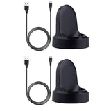 For Gear S3 Charger Dock (2 Pack), Charging Cradle Dock For Samsung Gear S3 Frontier, Gear S3 Classic Smart Watch (2 Pack)