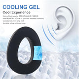Pxc 550 Cooling Gel Ear Pads Replacement Ear Pads Cushions Compatible With Sennheiser Pxc 480 Pxc 550 Pxc 550-Ii Mb 660 Uc Mb 660 Mc Headphones High-Density Memory Foam Earpads Ear Cups Cover (Black)